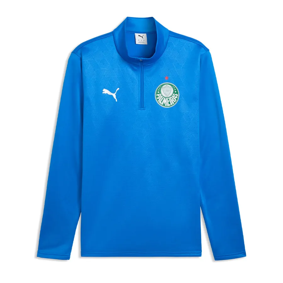 Blusa de Treino Meio Zíper Palmeiras Puma 26/27 Azul